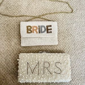 Bridal clutch and crossbody